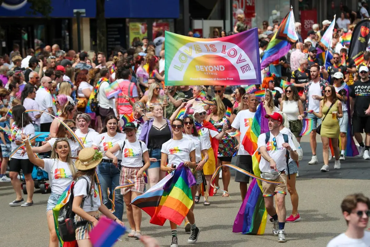 Blue Sky Fostering part of the Bourne Free Pride Parade 2025