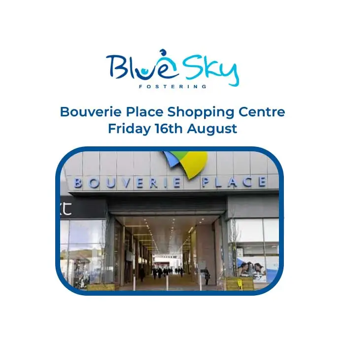 Blue Sky will be at Bouverie Place Shopping Centre in Folkestone Kent August 16th 2024